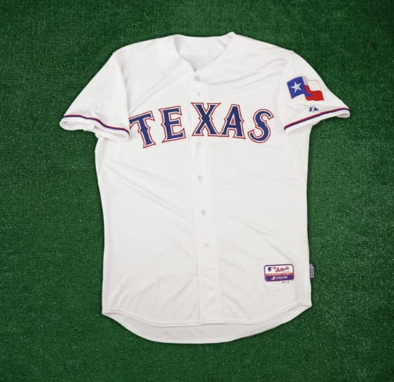 Michael Young 2014 Texas Rangers Authentic On-Field Home White Cool Base Jersey