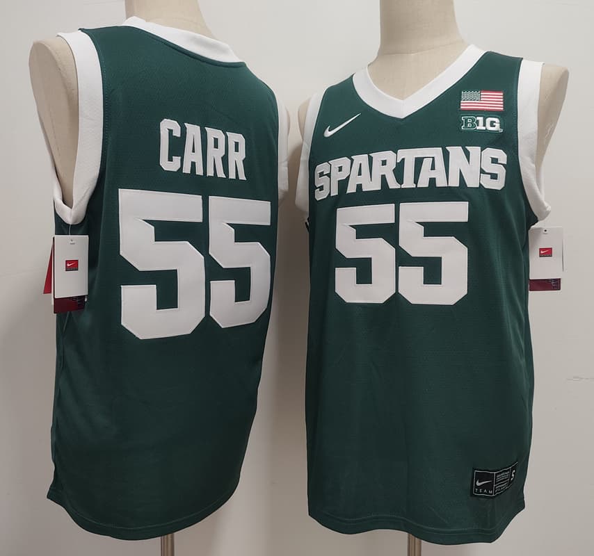 Michigan State Spartans #55 Coen  Carr