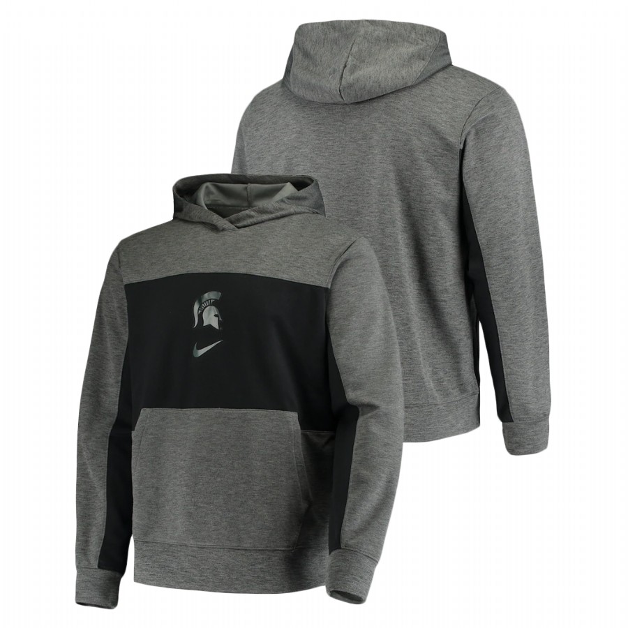 Michigan State Spartans Basketball Spotlight Pullover Men's Charcoal Hoodie