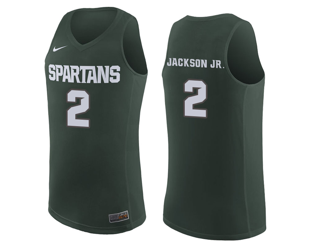 Michigan State Spartans Green Jaren Jackson Jr. College Basketball Jersey