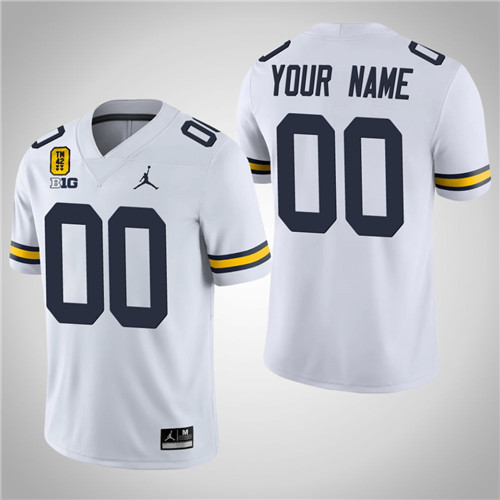 Michigan Wolverines 00 Custom Game TM 42 Jersey White