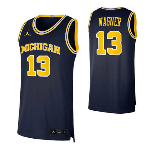 Michigan Wolverines 13 Moritz Wagner Basketball Swingman Jersey Navy