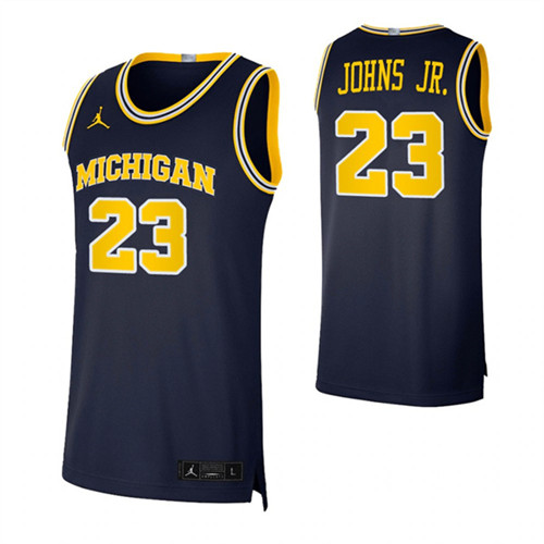 Michigan Wolverines 23 Brandon Johns Jr. Basketball Swingman Jersey Navy