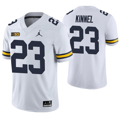 Michigan Wolverines 23 Tyree Kinnel Game College Football Jersey White