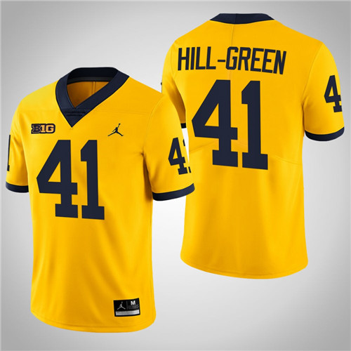 Michigan Wolverines 41 Nikhai Hill-Green Limited College Football Jersey Maize