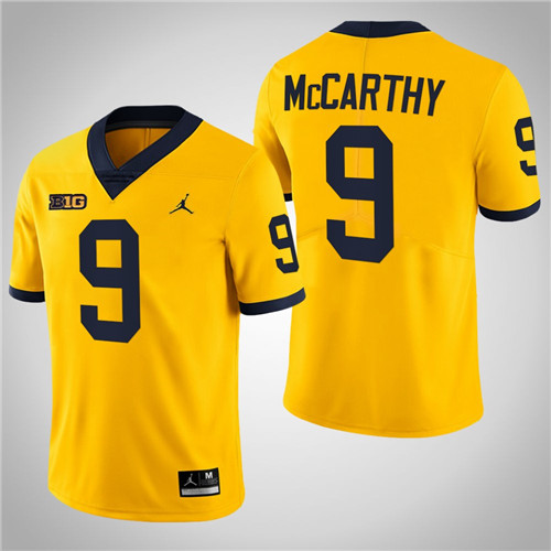 Michigan Wolverines 9 J.J. McCarthy Limited College Football Jersey Maize