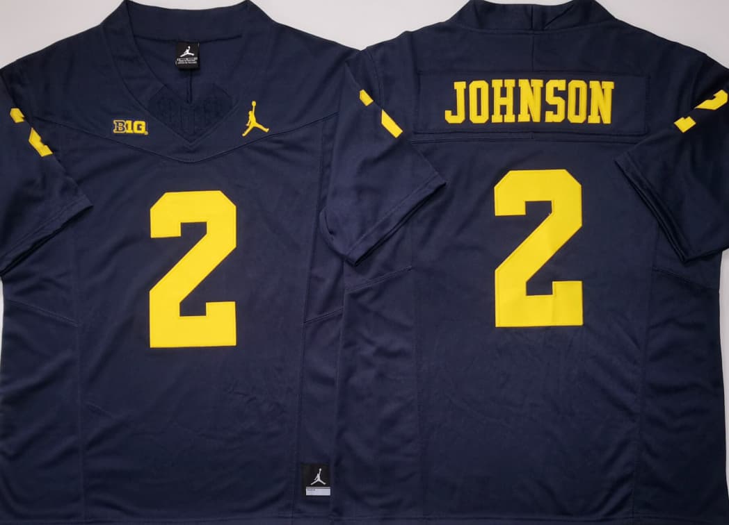 Michigan Wolverines Blue #2 JOHNSON