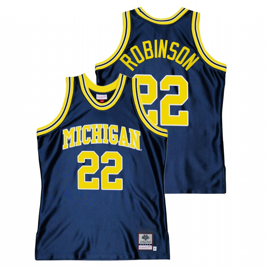 Michigan Wolverines Duncan Robinson Throwback Navy Alumni Basketball Jersey Men