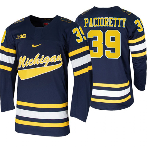 Michigan Wolverines Max Pacioretty Alumni College Hockey Jersey Navy