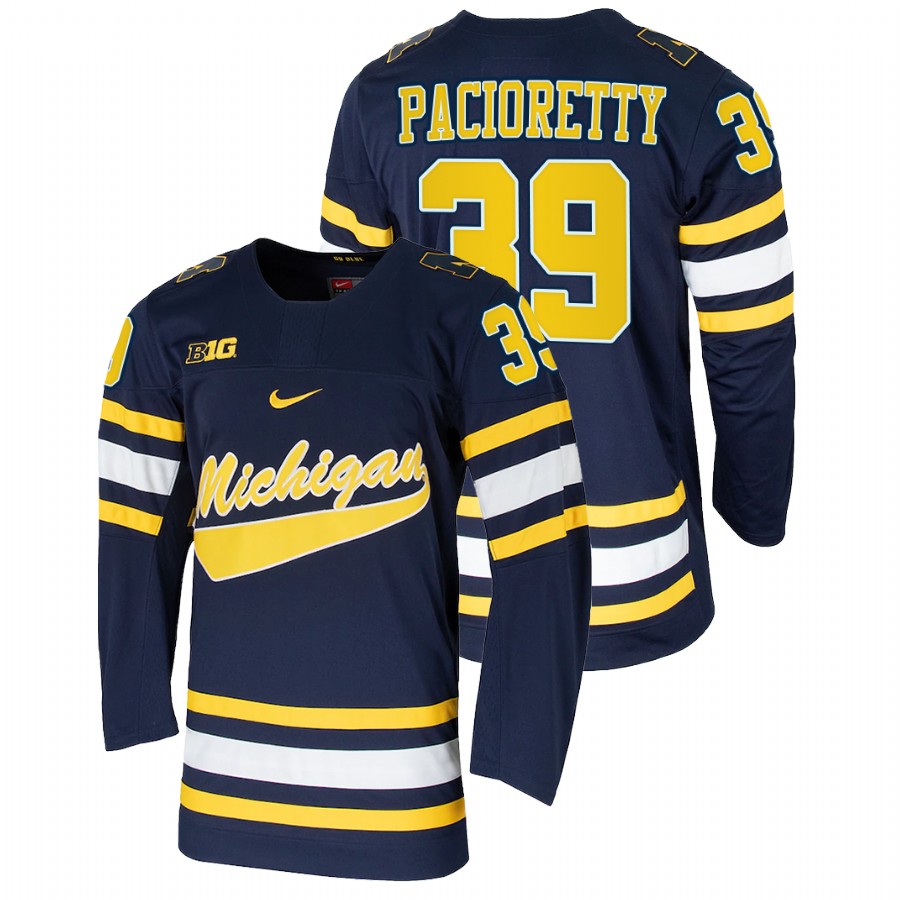 Michigan Wolverines Max Pacioretty College Hockey Alumni Jersey Navy