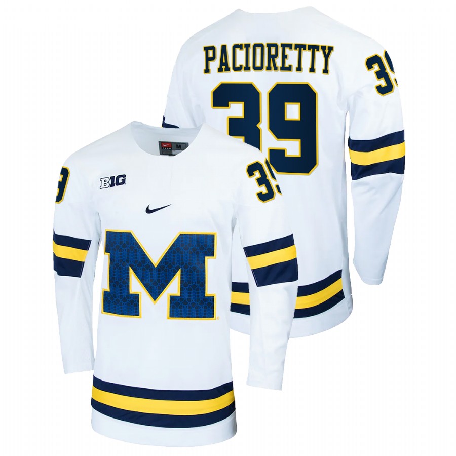Michigan Wolverines Max Pacioretty College Hockey Alumni Jersey White