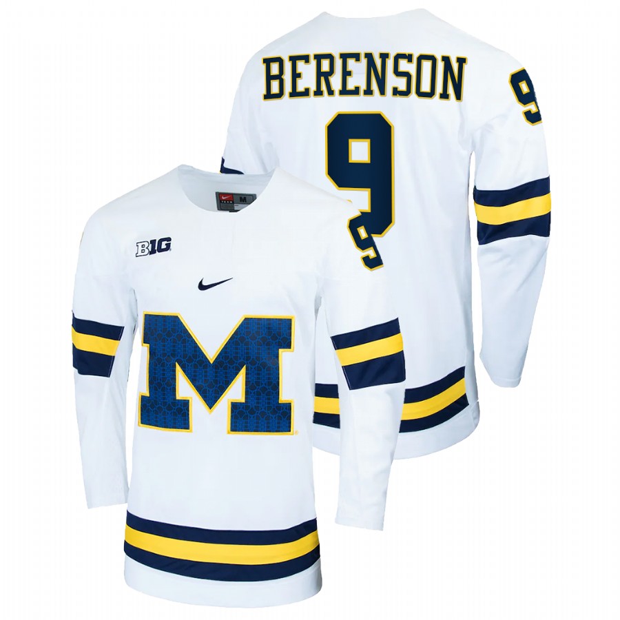 Michigan Wolverines Red Berenson College Hockey Alumni Jersey White