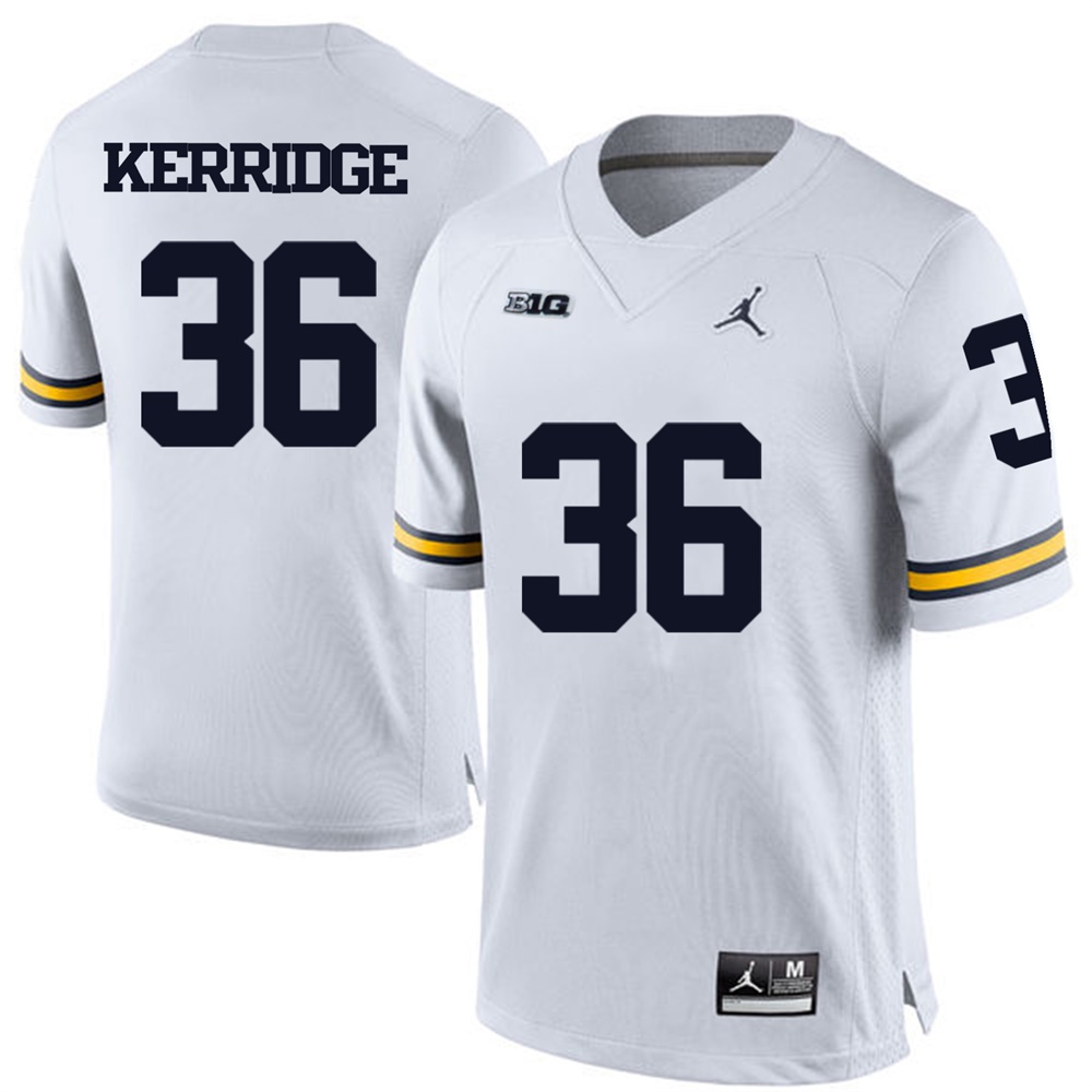Michigan Wolverines White Joe Kerridge Football Jersey