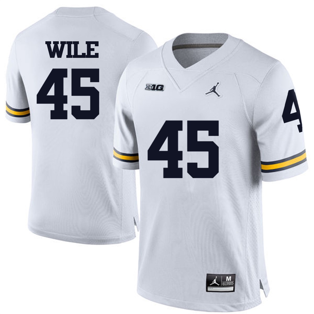 Michigan Wolverines White Matt Wile Football Jersey