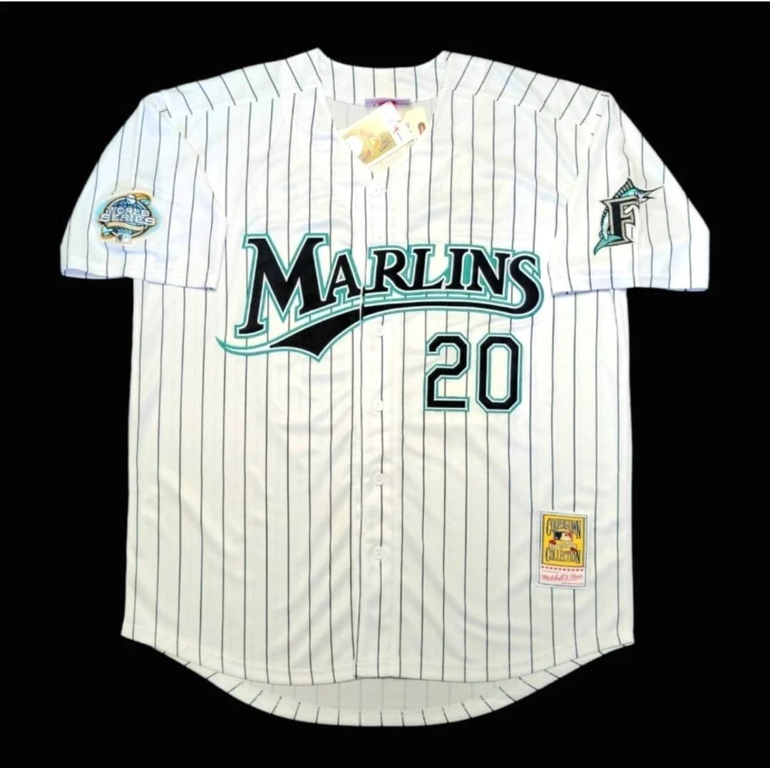 Miguel Cabrera Florida Marlins 2003 Men's Alt World Series Button-Up Jersey