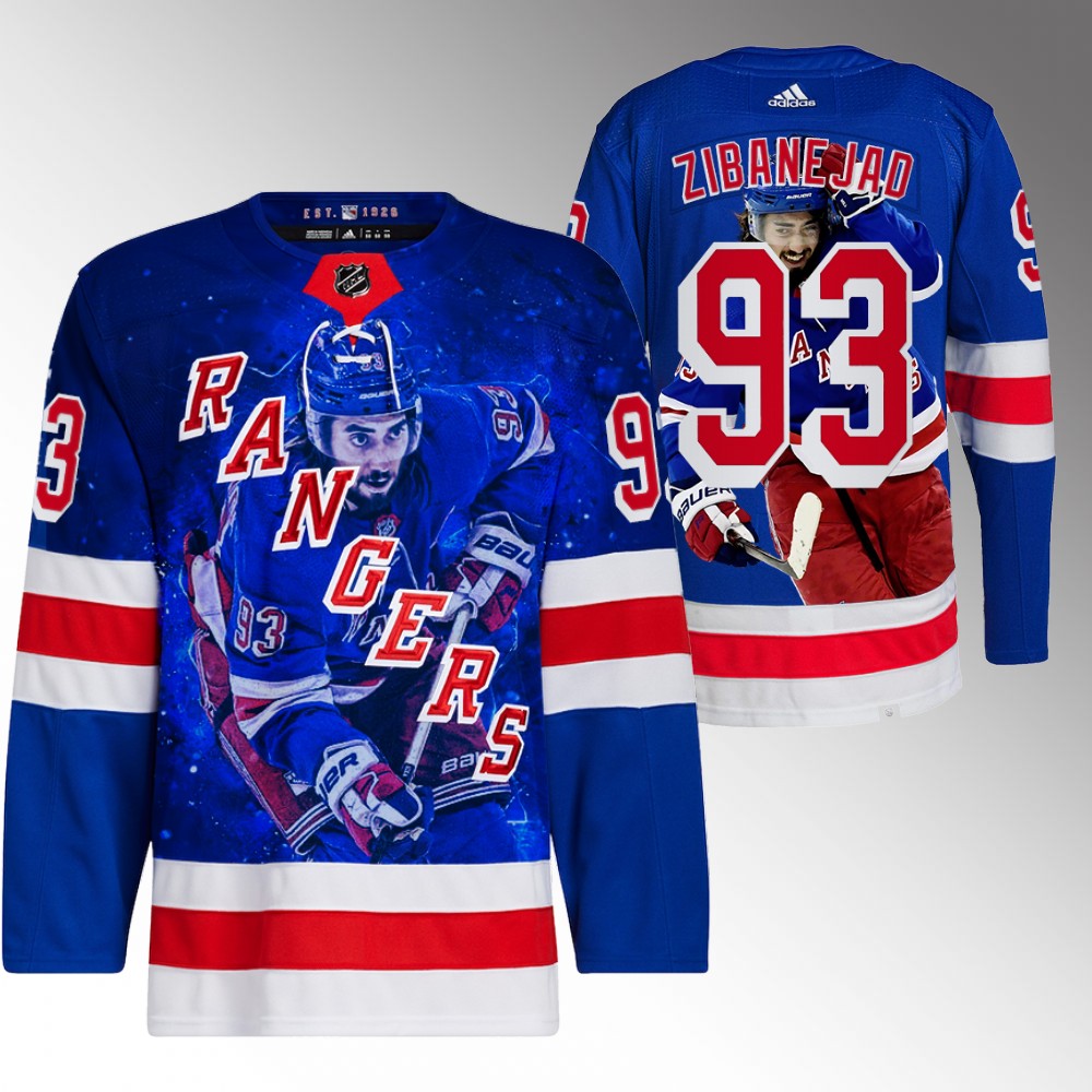 Mika Zibanejad New York Rangers 2022 Playoffs Impact Player Royal Jersey Special