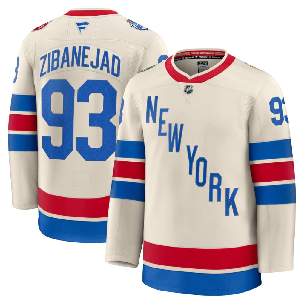 Mika Zibanejad New York Rangers Fanatics 2026 NHL Winter Classic Premium Jersey - Beige