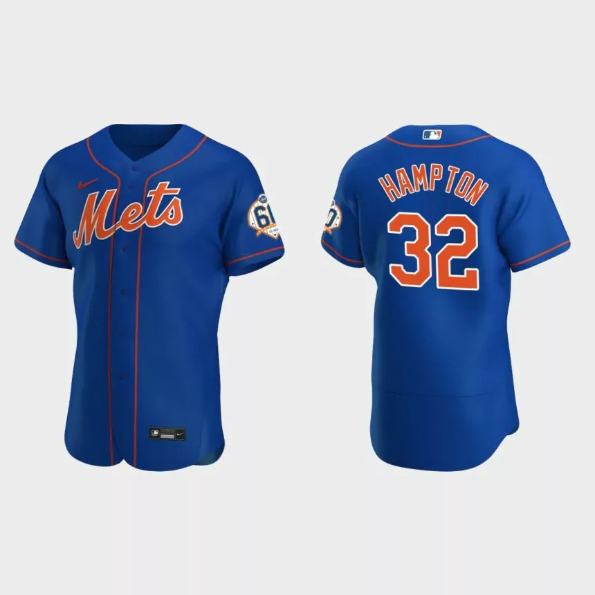 Mike Hampton New York Mets 60th Anniversary Alternate Authentic Jersey – Royal