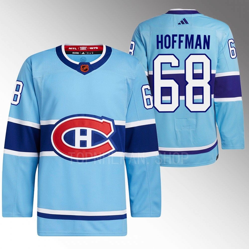 Mike Hoffman 2022 Montreal Canadiens Blue Reverse Retro 2.0 Authentic Primegreen Jersey