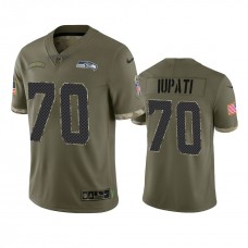 Mike Iupati Seattle Seahawks Nike Olive 2022 Salute To Service Limited Jersey