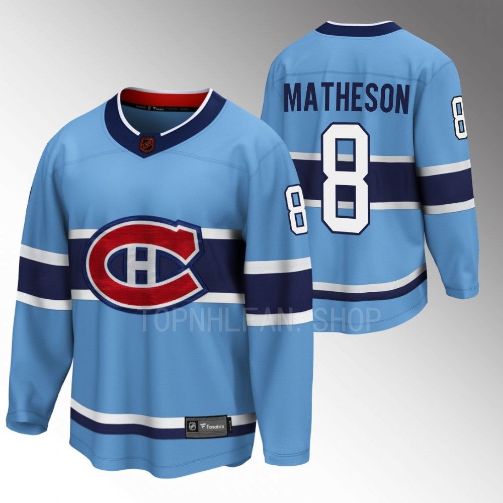 Mike Matheson Montreal Canadiens Jersey Special Edition 2.0 Blue 2022 Breakaway Player