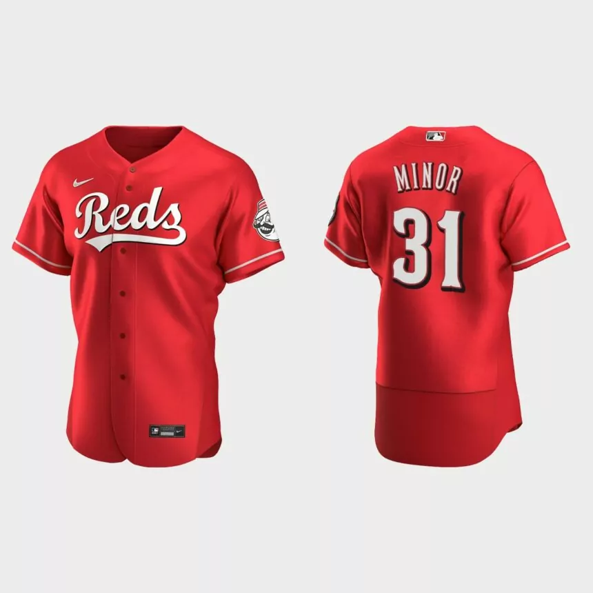 Mike Minor Cincinnati Reds Authentic Alternate Jersey – Scarlet