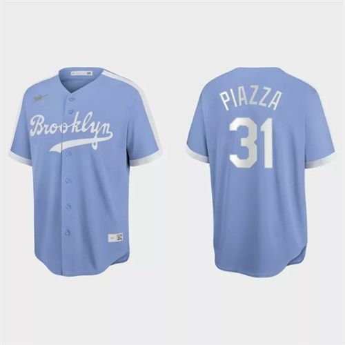 Mike Piazza Brooklyn Dodgers Cooperstown Collection Baseball Jersey – Light Purple.jpg