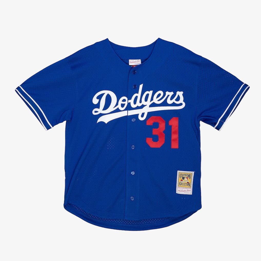 Mike Piazza Los Angeles Dodgers 1997 Royal Authentic Button Front Jersey