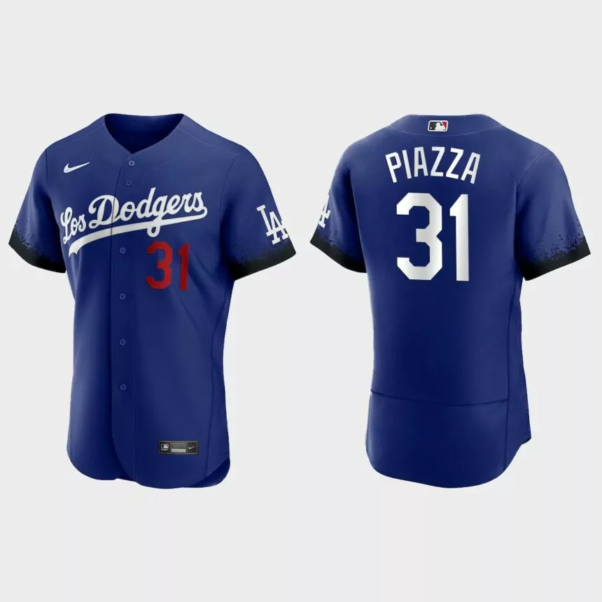 Mike Piazza Los Angeles Dodgers 2021 City Connect Authentic Jersey – Royal