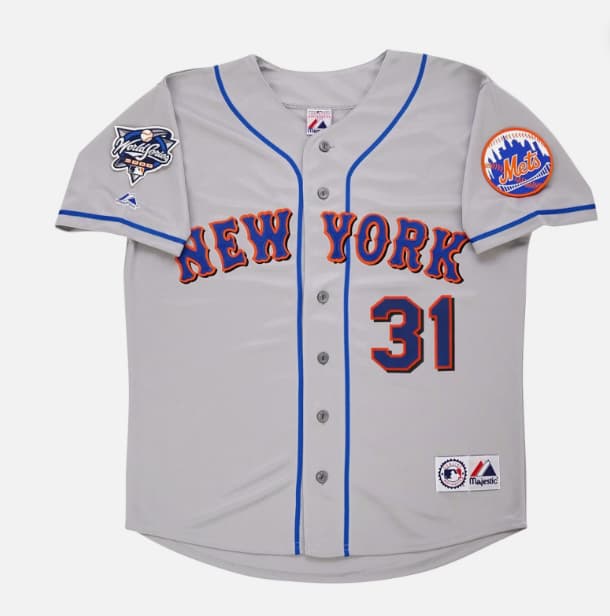 Mike Piazza New York Mets 2000 World Series   Men's Jersey