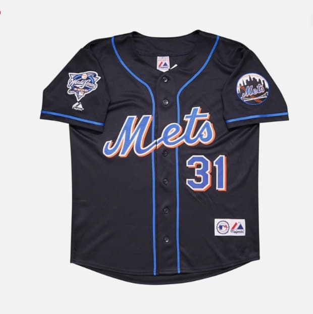 Mike Piazza New York Mets 2000 World Series  Men's  Jersey
