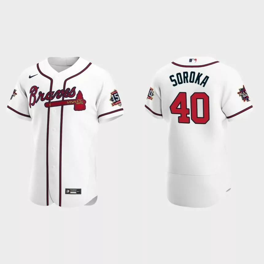 Mike Soroka #40 Atlanta Braves 2021 MLB All-Star Game Authentic Jersey – White