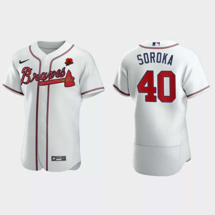 Mike Soroka Atlanta Braves 2021 Memorial Day Authentic Jersey – White