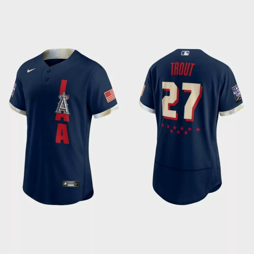 Mike Trout Los Angeles Angels 2021 MLB All-Star Game Authentic Jersey – Navy