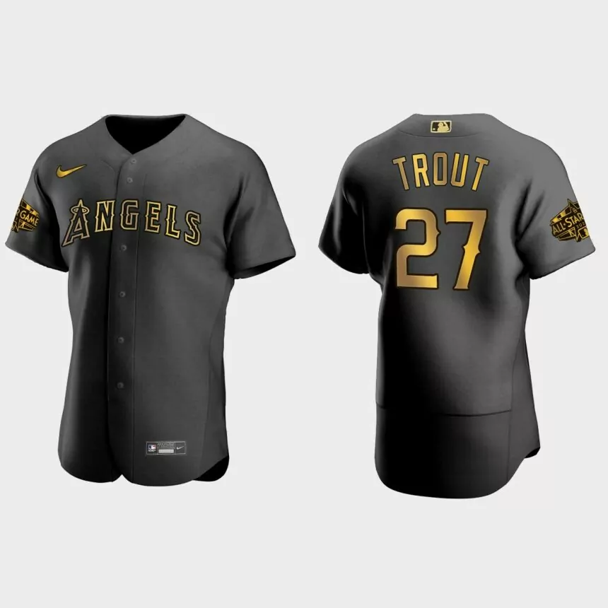 Mike Trout Los Angeles Angels 2022 MLB All-Star Game Authentic Jersey – Black