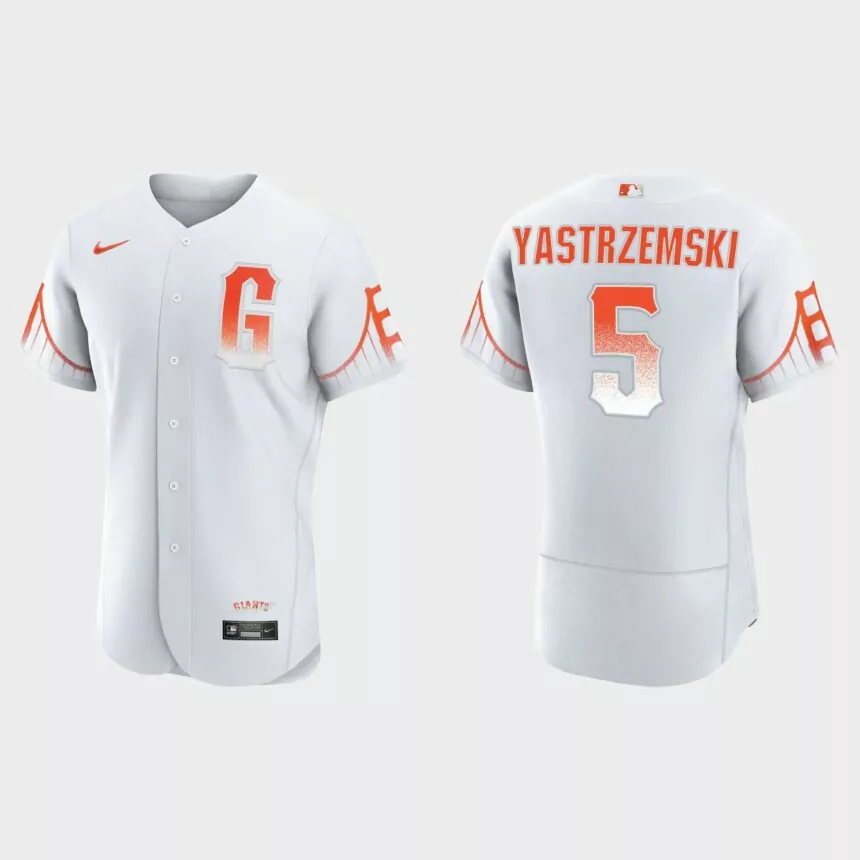 Mike Yastrzemski San Francisco Giants 2021 City Connect Authentic Jersey – White