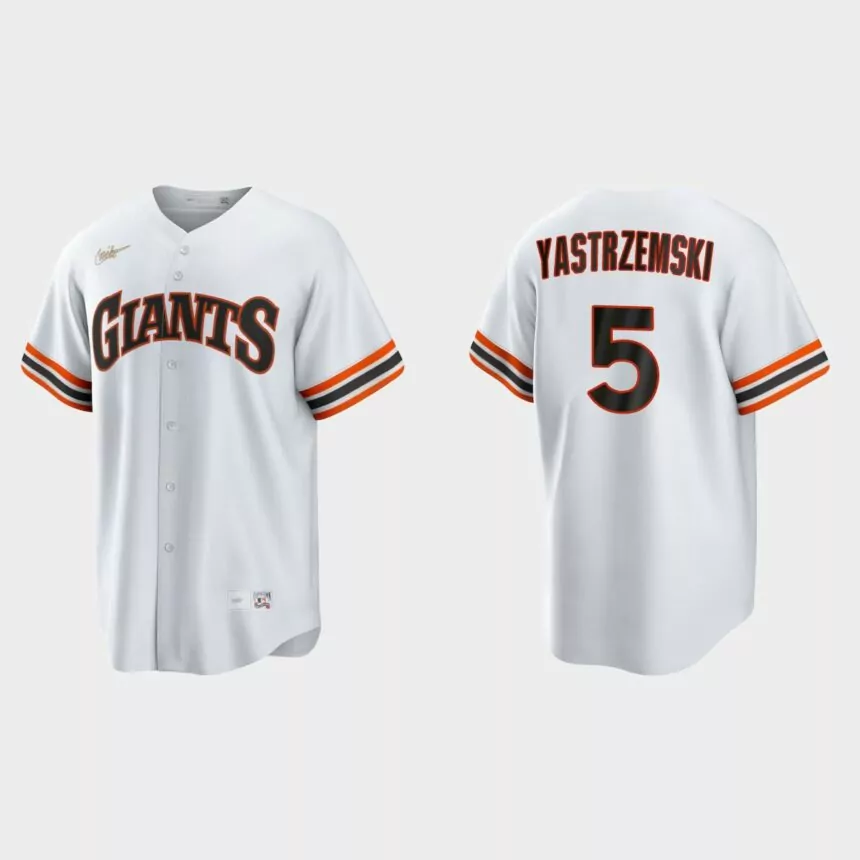 Mike Yastrzemski San Francisco Giants Cooperstown Home Jersey – White