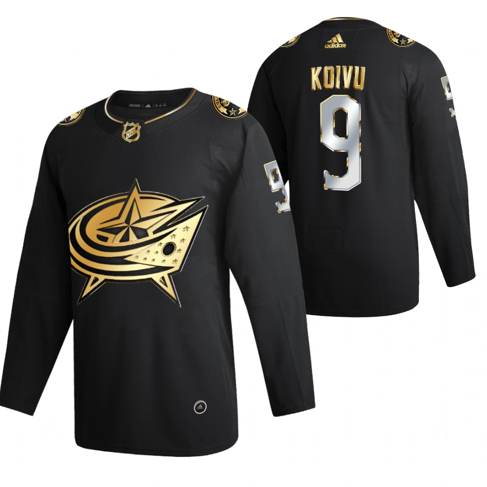 Mikko Koivu Columbus Blue Jackets Black 2021 Golden Edition Jersey Limited Authentic