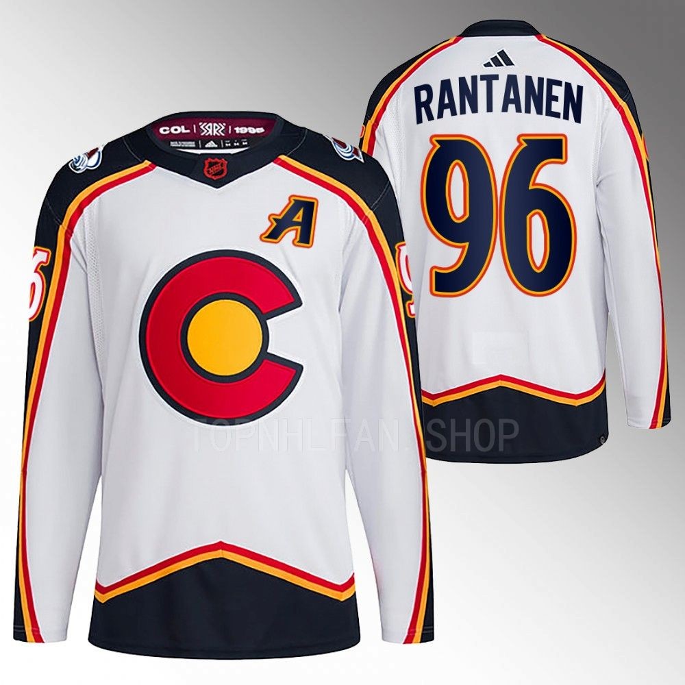 Mikko Rantanen 2022 Colorado Avalanche White Reverse Retro 2.0 Authentic Primegreen Jersey