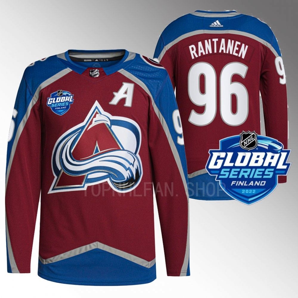 Mikko Rantanen Colorado Avalanche Burgundy 2022 NHL Global Series Authentic Jersey