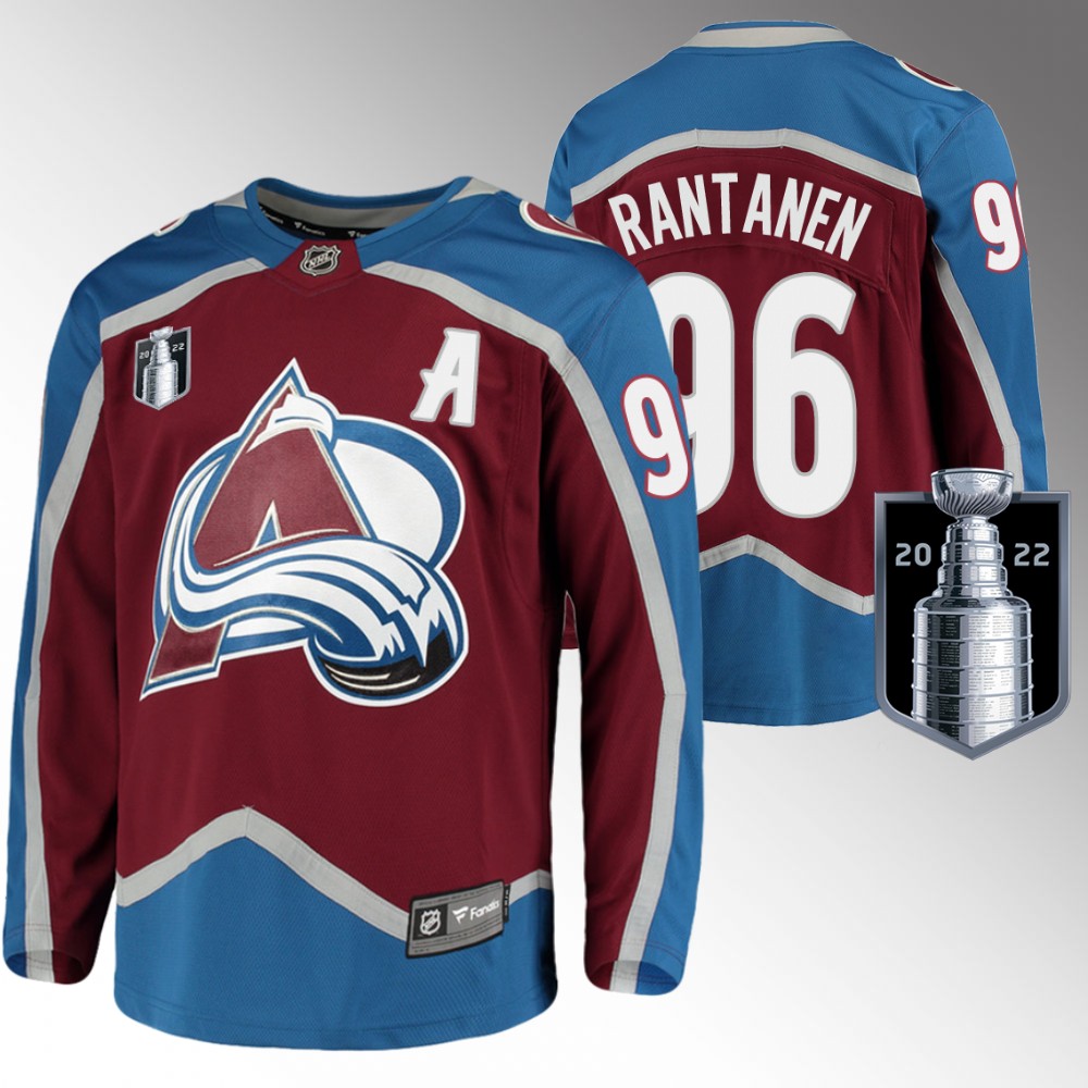 Mikko Rantanen Jersey Colorado Avalanche 2022 Stanley Cup Finals Burgundy Home