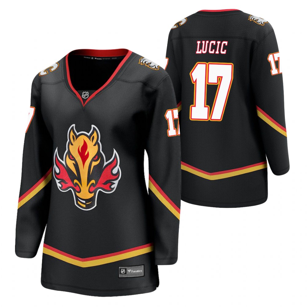 Milan Lucic Calgary Flames 2021 Special Edition Black Women Jersey