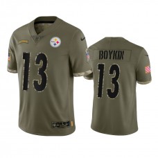 Miles Boykin Pittsburgh Steelers Nike Olive 2022 Salute To Service Limited Jersey