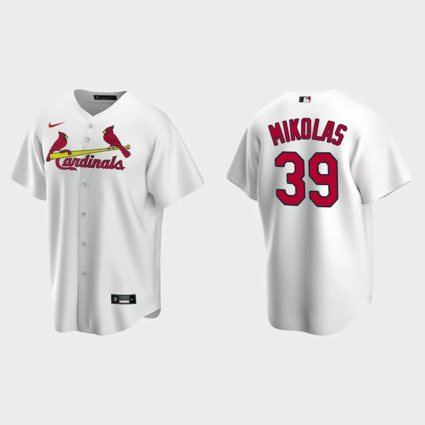 Miles Mikolas #39 St. Louis Cardinals Home Replica Jersey – White