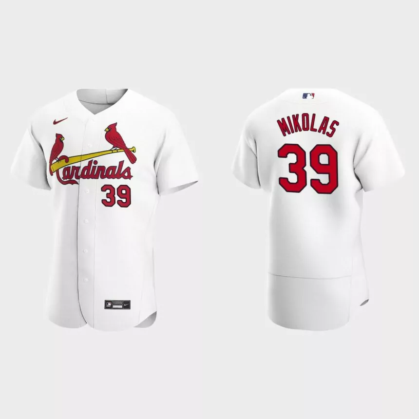 Miles Mikolas #39 St. Louis Cardinals White Authentic 2020 Home Jersey