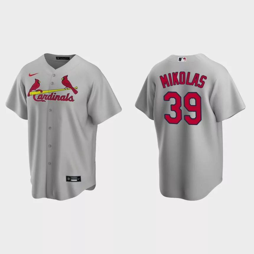 Miles Mikolas St. Louis Cardinals Road Replica Jersey – Gray