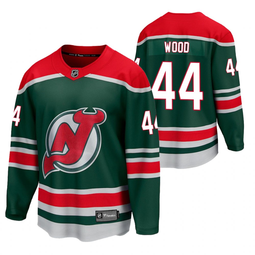 Miles Wood Devils 2021 Reverse Retro Green Jersey Special Edition