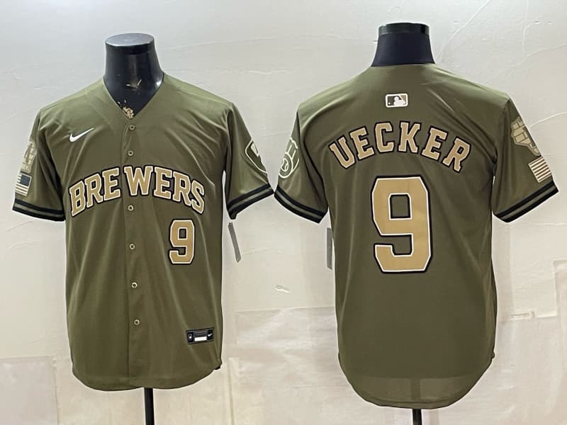 Milwaukee Brewers  Jersey - All Stitched   9  UECKER
