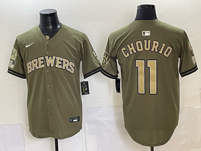 Milwaukee Brewers  Jersey - All Stitched  11  CHOURIO