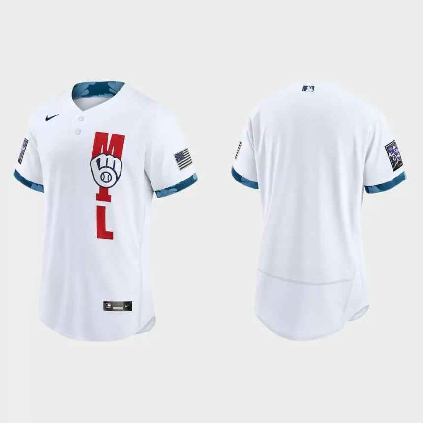 Milwaukee Brewers 2021 MLB All-Star Game Authentic Jersey – White